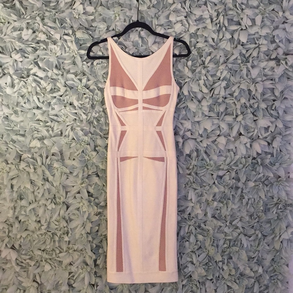 Herve Leger White Dress